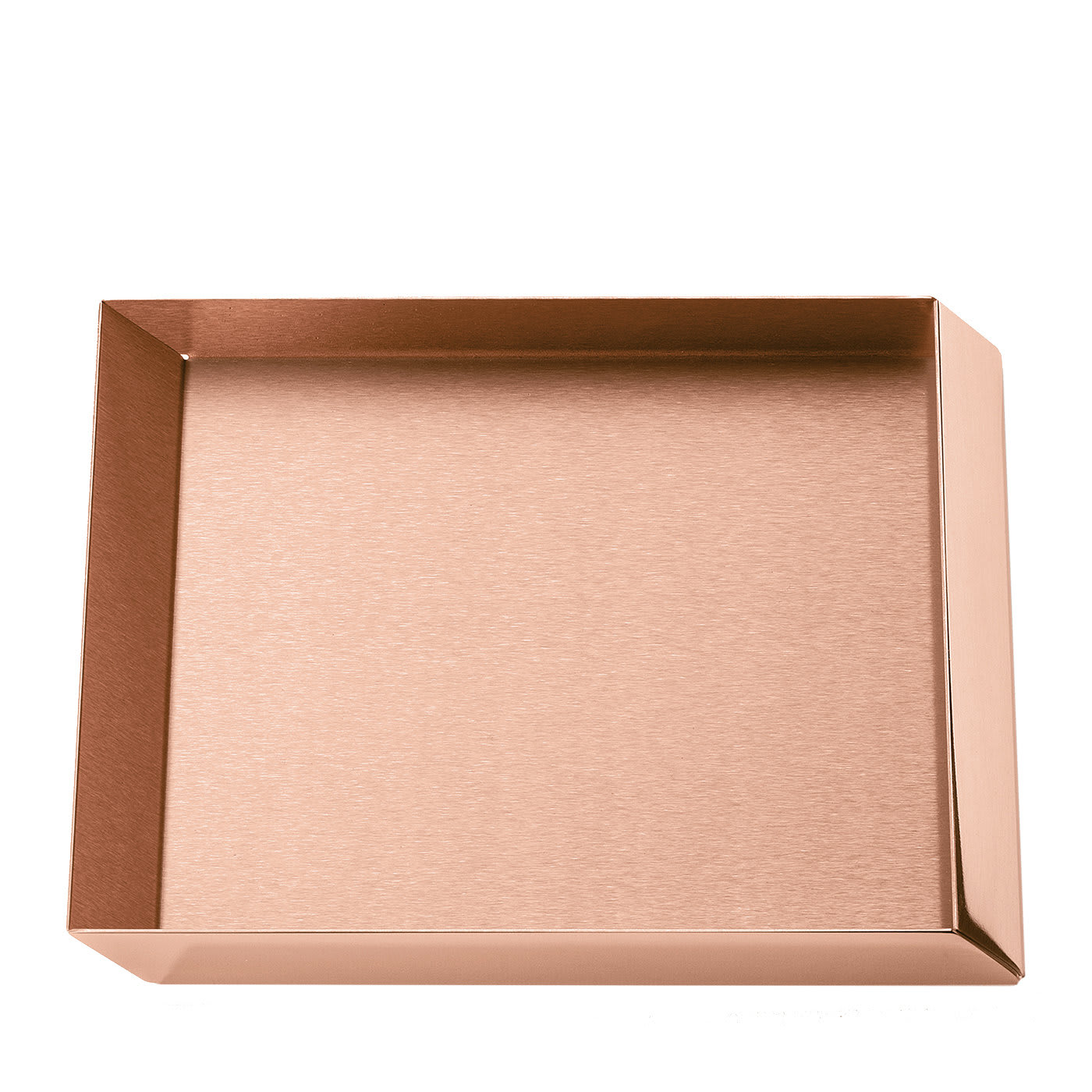 Axonometry Vassoio quadrato piccolo in rame di Elisa Giovannoni