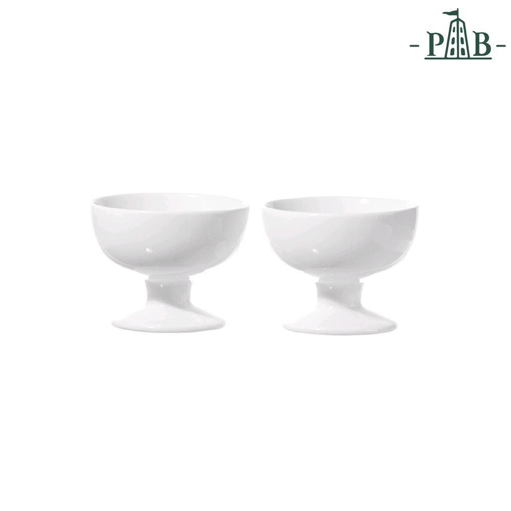 PORCELLANA BIANCA							 							SET 2 COPPE GELATO CONVIVIO