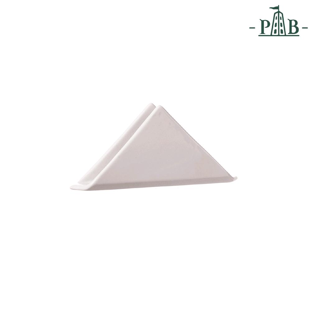 PORCELLANA BIANCA							 							PORTA TOVAGLIOLI TRINGOLARE CONVIVIO