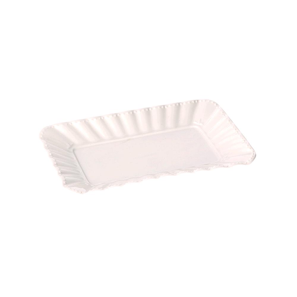 PORCELLANA BIANCA							 							VASSOIO RETTANGOLARE DUCALE