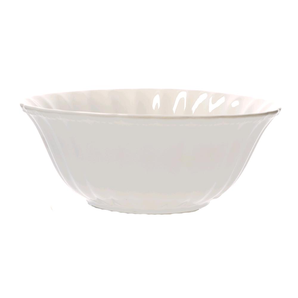 PORCELLANA BIANCA INSALATIERA DUCALE