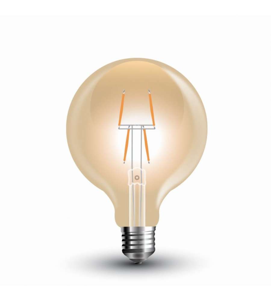 4W G80 Led Filament Bulb Amber Glass 2200K E27