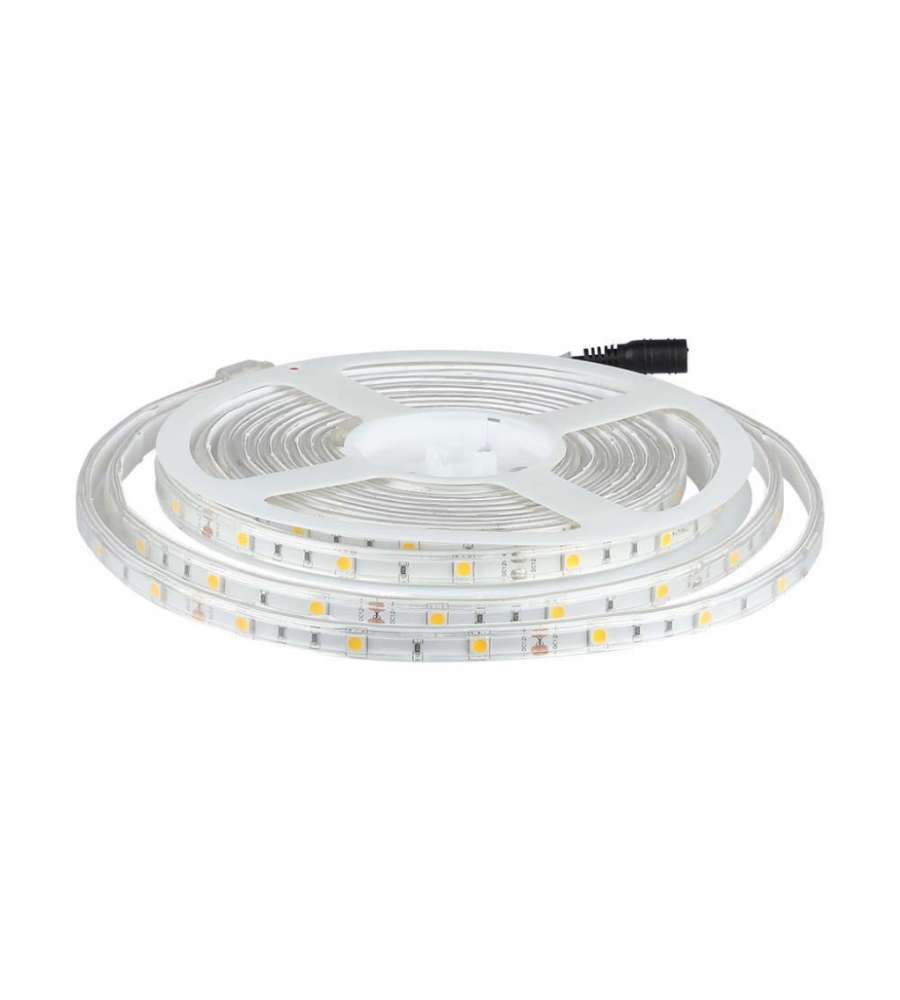 V-TAC Striscia LED SMD5050 4,8W/m 5m 30 LED/m 12V 4000K IP65 10mm