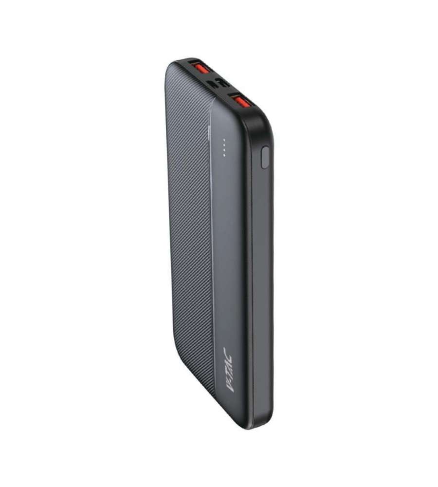 V-TAC Power Bank 10000mAh, Ricarica Rapida PD 22.5W, USB-A, USB Type-C, Micro USB, Bianco