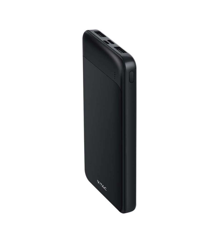 V-TAC Power Bank 10000mAh, Ricarica Rapida PD 22.5W, USB-A, USB Type-C, Micro USB