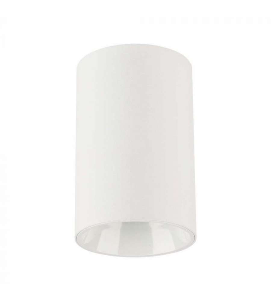 V-TAC Portafaretto LED Montaggio a Plafone Rotondo GU10 Corpo Bianco Riflettore Bianco