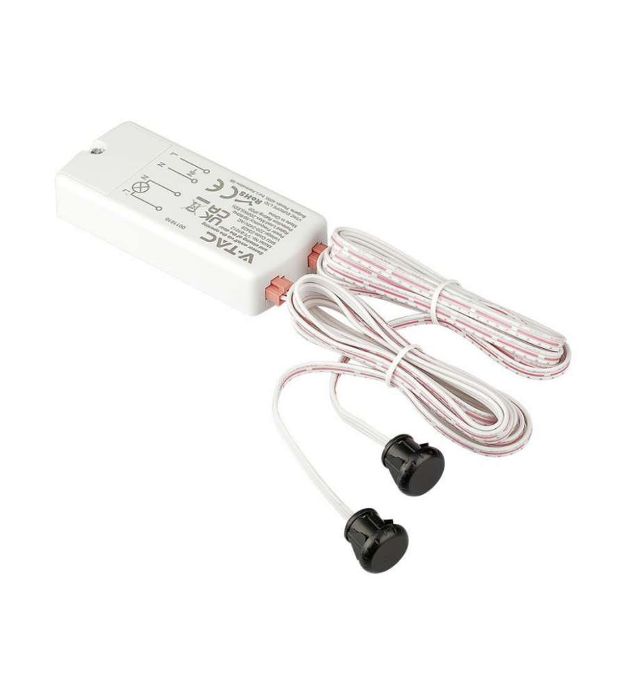 V-TAC Sensore Movimento Apertura/Chiusura Porte, Movimento Corto Raggio (5-6cm) (Max 200W) IP20