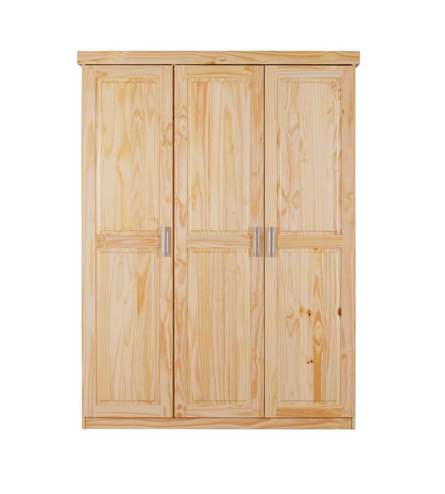 Armadio in Pino Massello Naturale 140x55x190 - Pratico e Spazioso