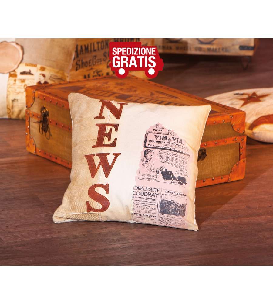 Cuscino Likka 45 x 45 x 12 Cotone Beige