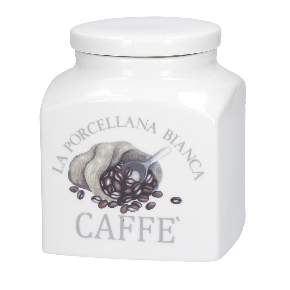 PORCELLANA BIANCA BARATTOLO CAFFE DECO
