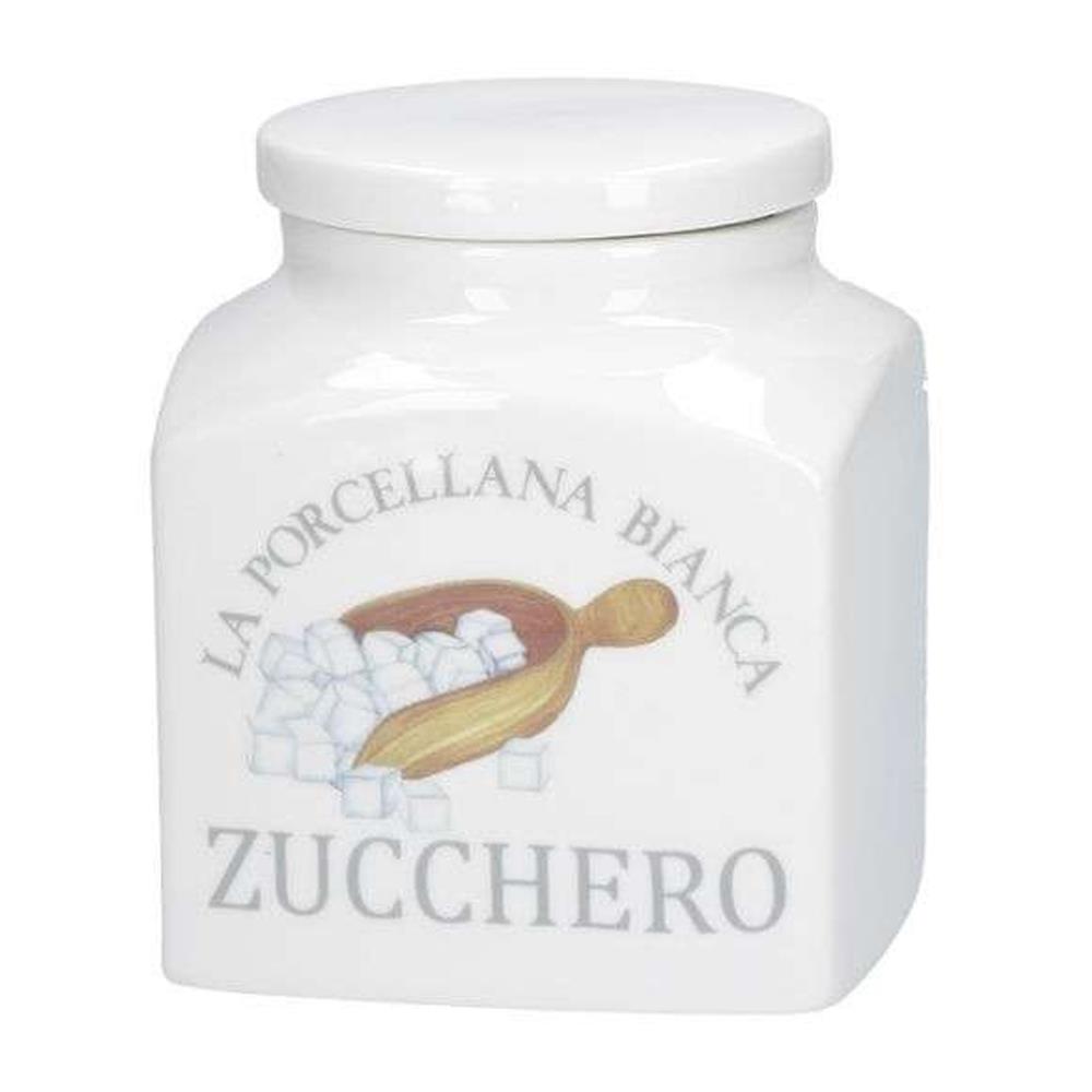 PORCELLANA BIANCA BARATTOLO ZUCCHERO DECO