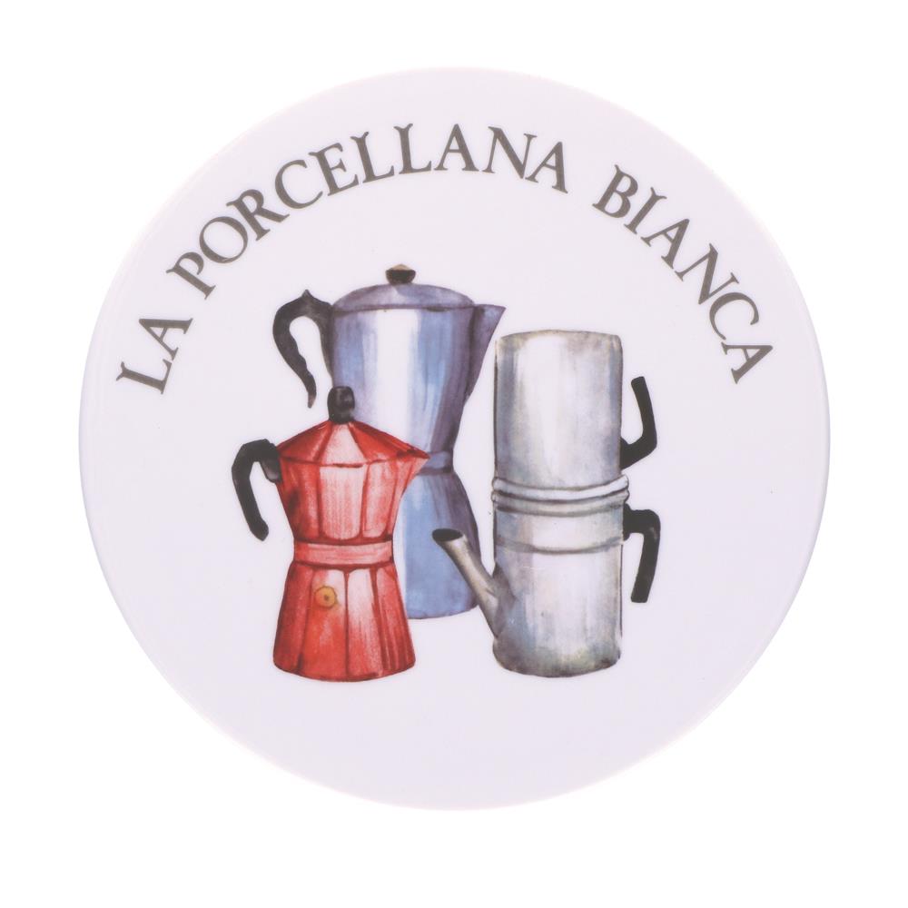 PORCELLANA BIANCA SOTTOPENTOLA TONDO DECO