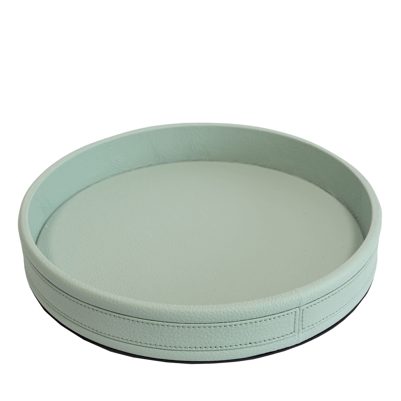 Vassoio da poker in pelle Verde Smeralda