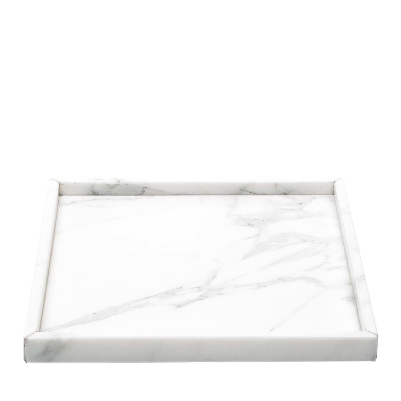 Vassoio Spa in marmo bianco