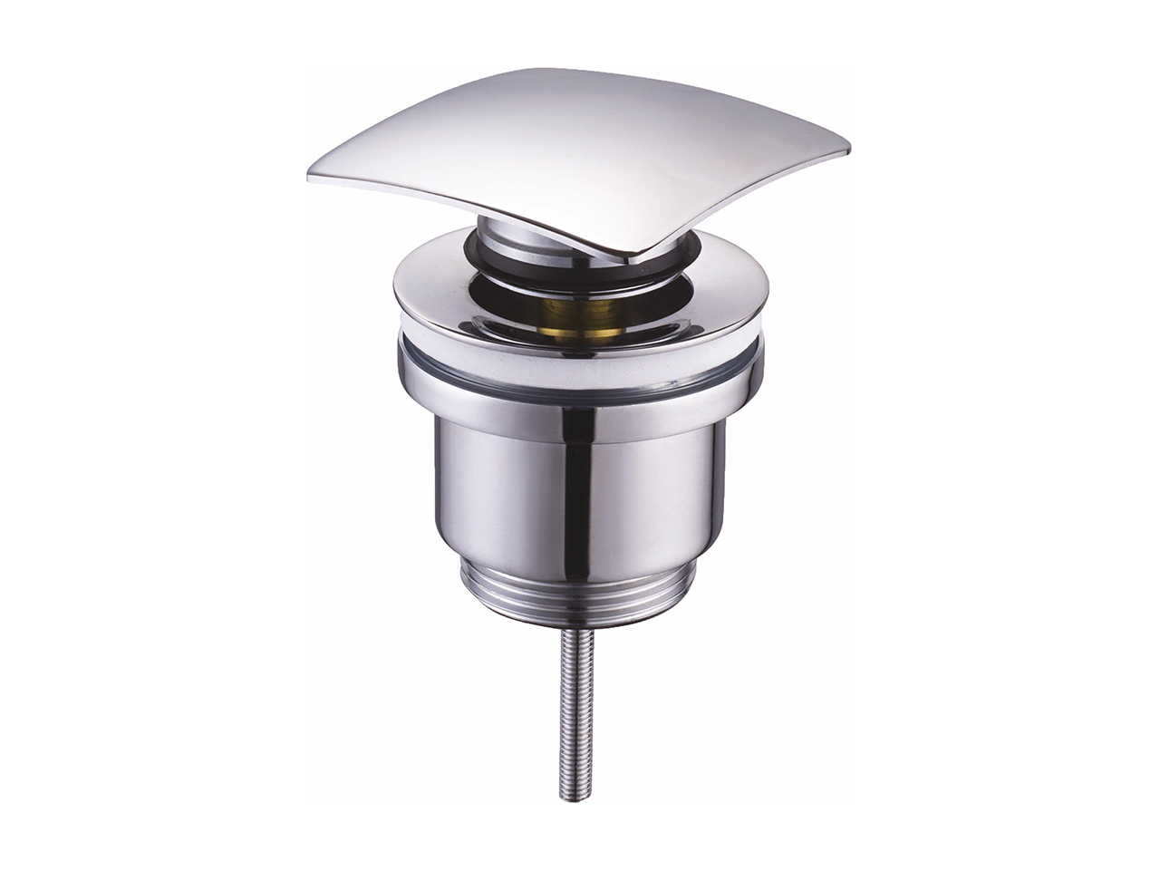 Piletta Lavabo Click Clack Universale Quadrata Cromo-54190