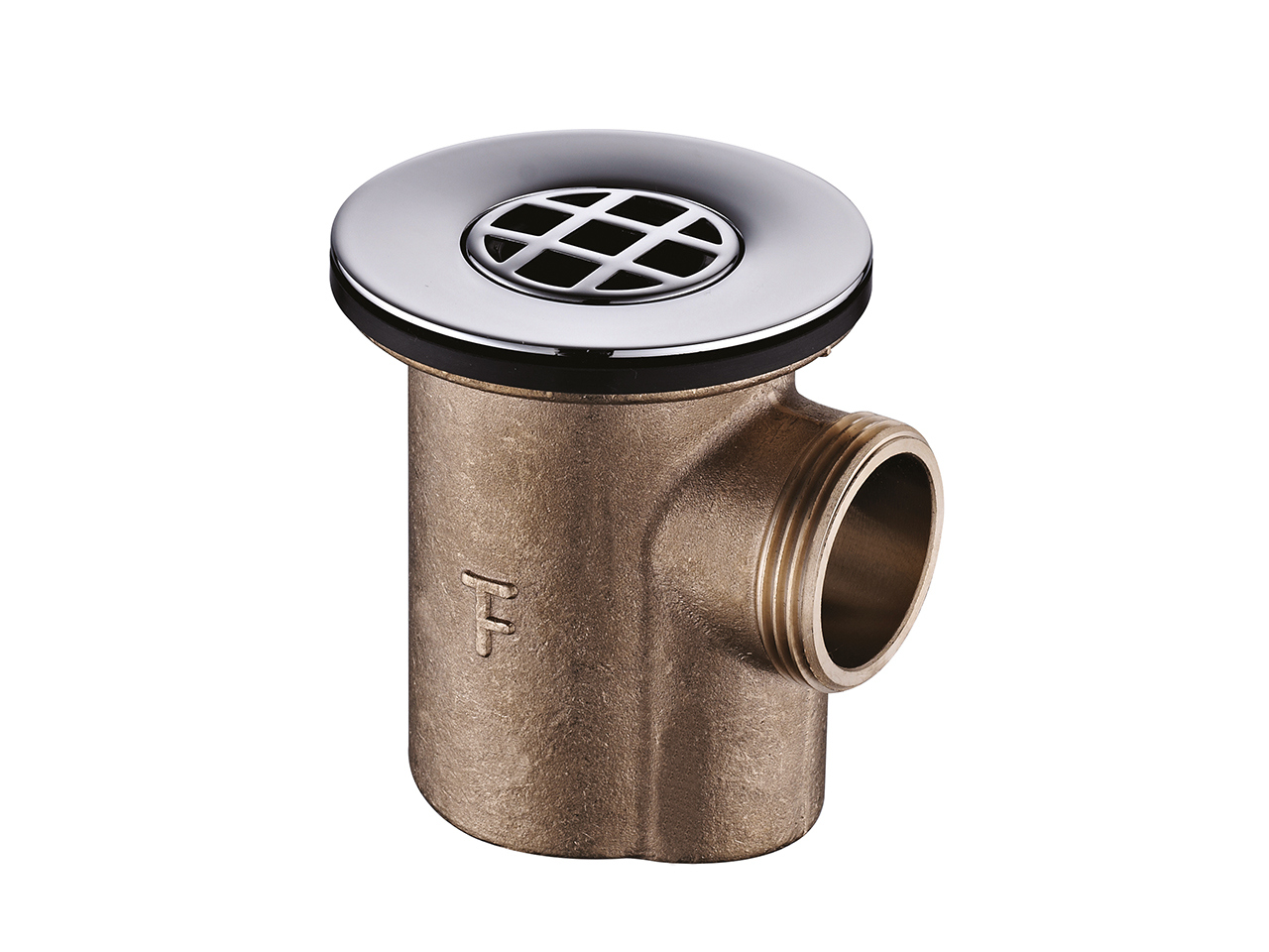 Piletta Doccia Sifonata Ø60 mm Ottone Cromo-54191