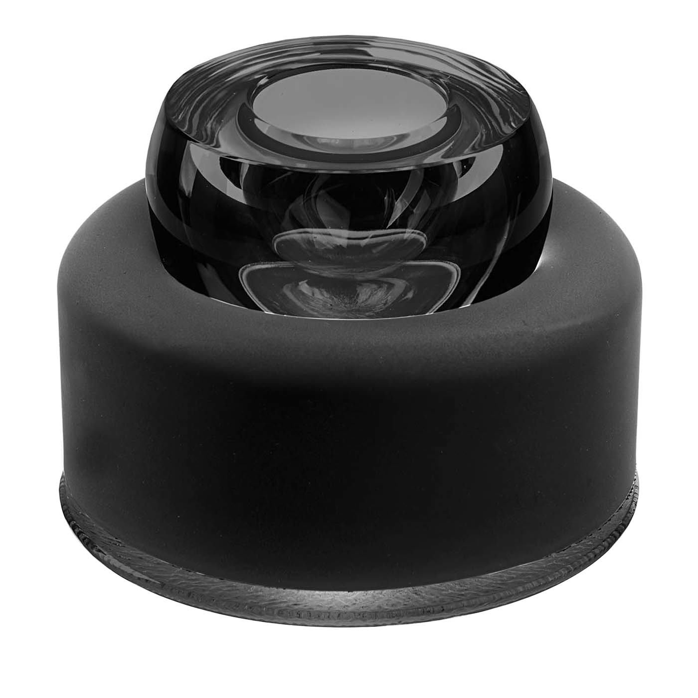 Posacenere nero Biglia di Joe Colombo