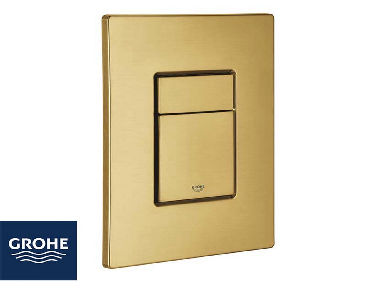Placca Wc Grohe® Skate Cosmo 2 Pulsanti Oro Satinato-63547