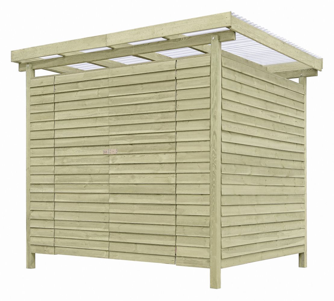 Casetta da giardino prefabbricata 09, pino, FSC® - misure esterne: 254 x 206 x 225 cm (l x p x h)