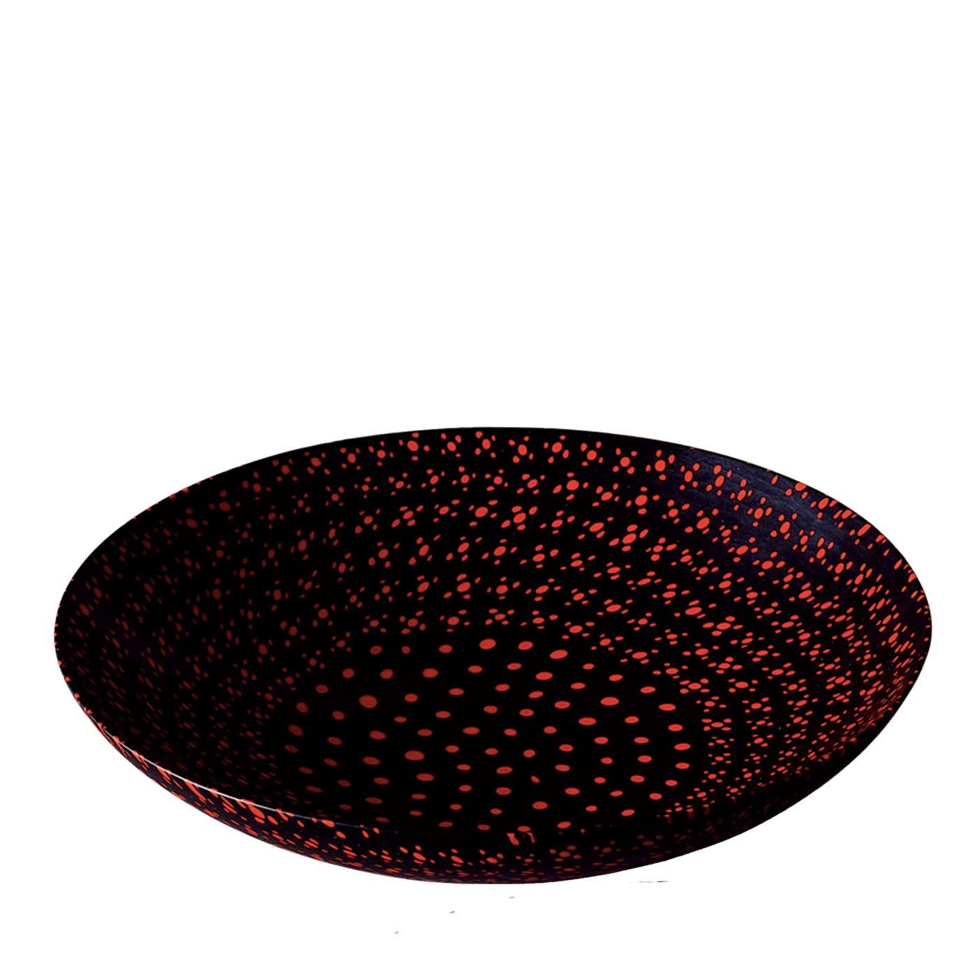 Centrotavola rotondo Murrine Opache di Carlo Scarpa in nero