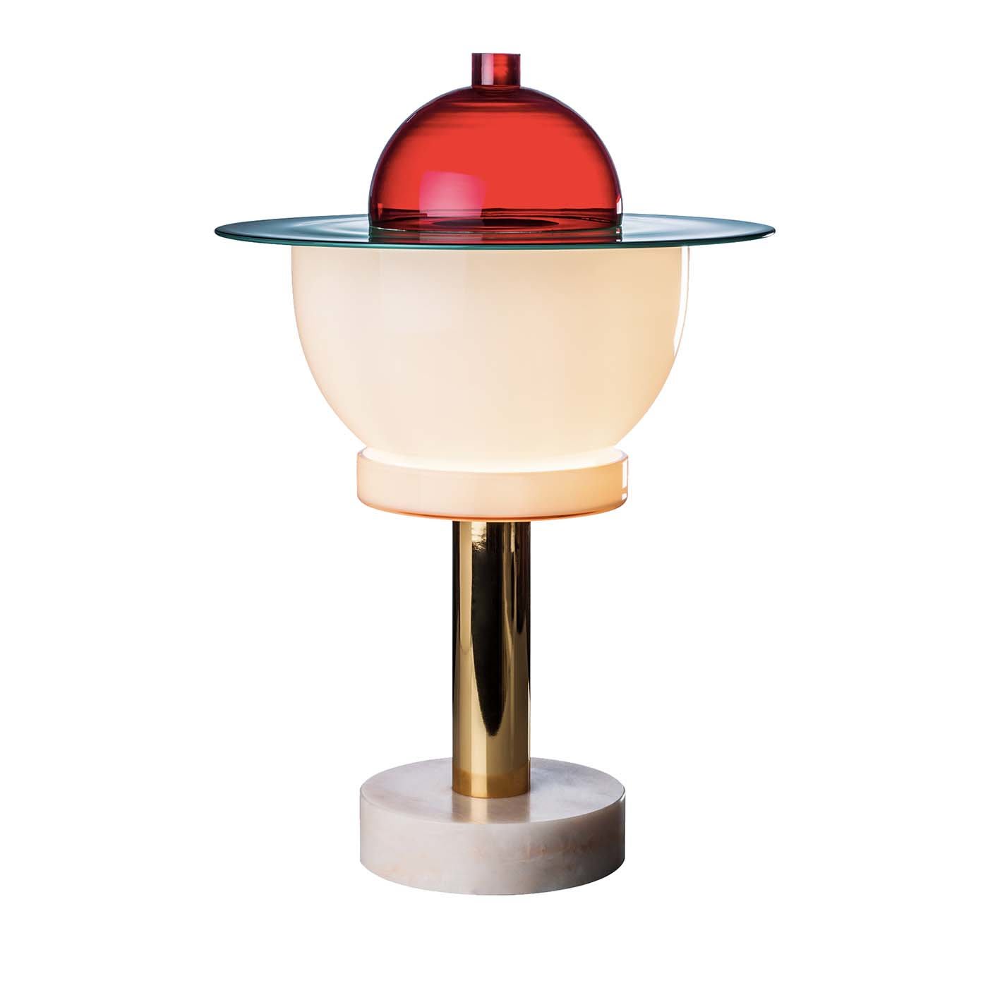 Lampada da tavolo Nopuram di Ettore Sottsass
