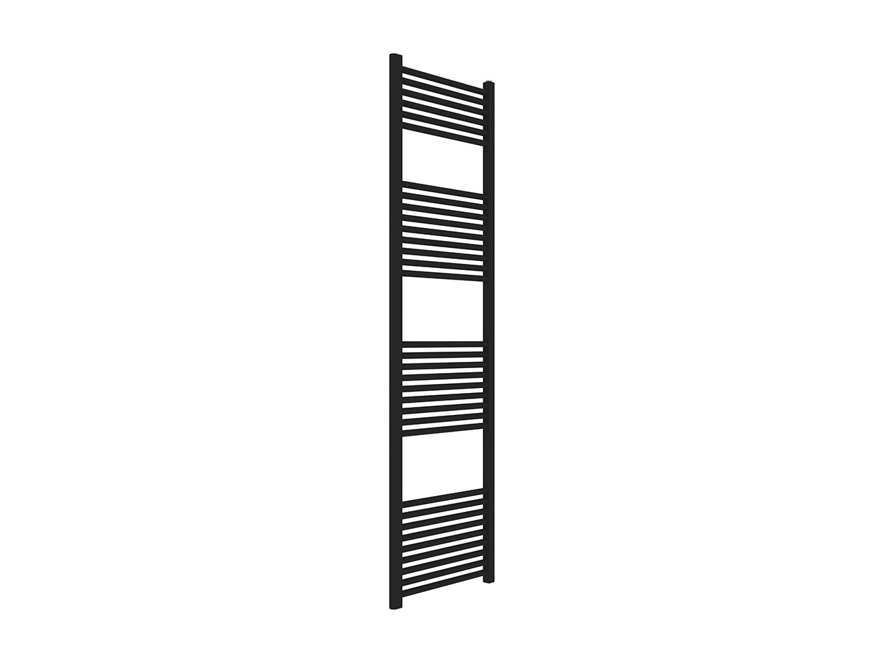 Termoarredo Scaldasalviette Rock L50xH180 Nero Opaco-66622