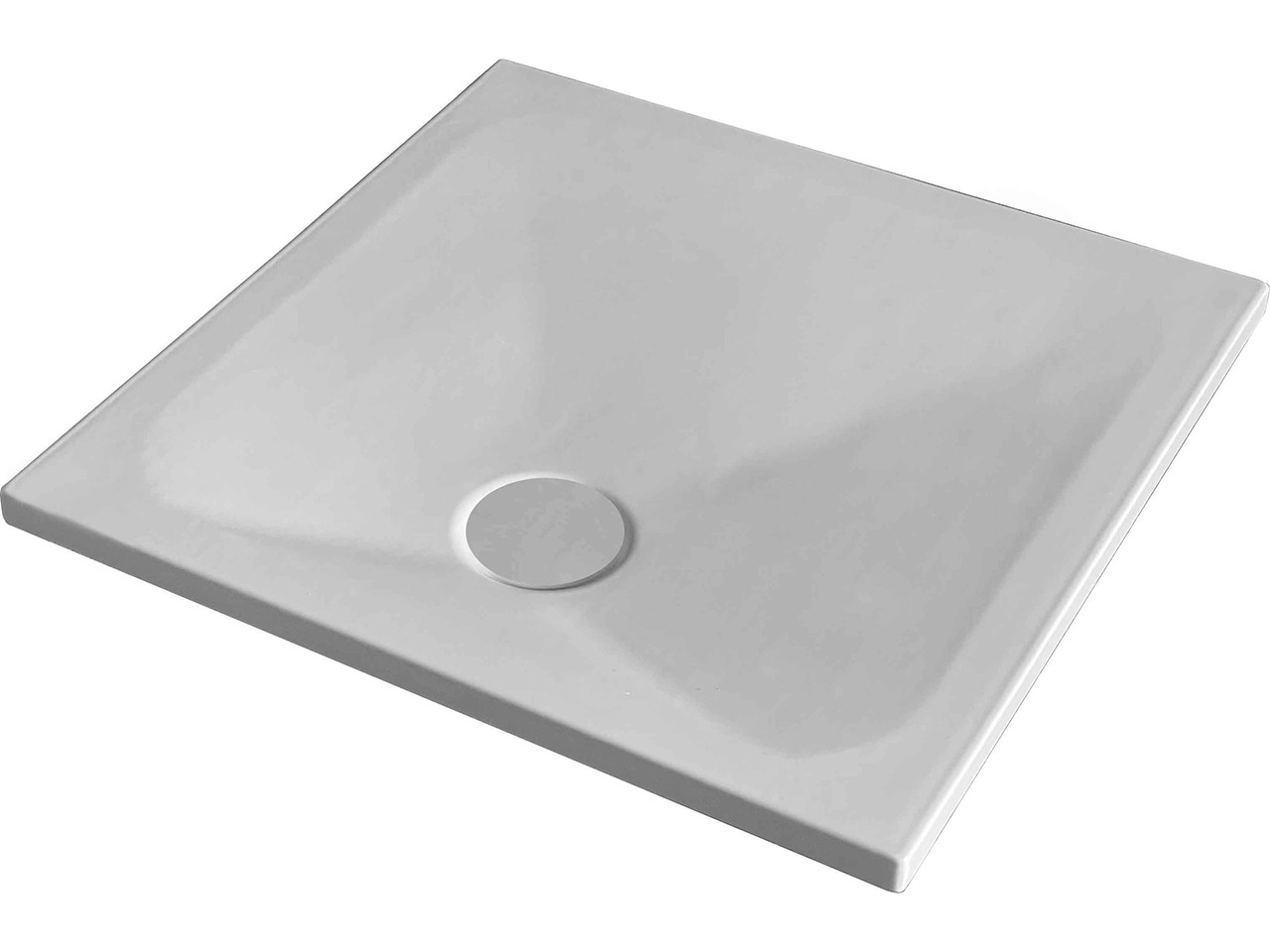 Piatto Doccia Puro Quadrato 80x80 Cotone Bianco Opaco-71664