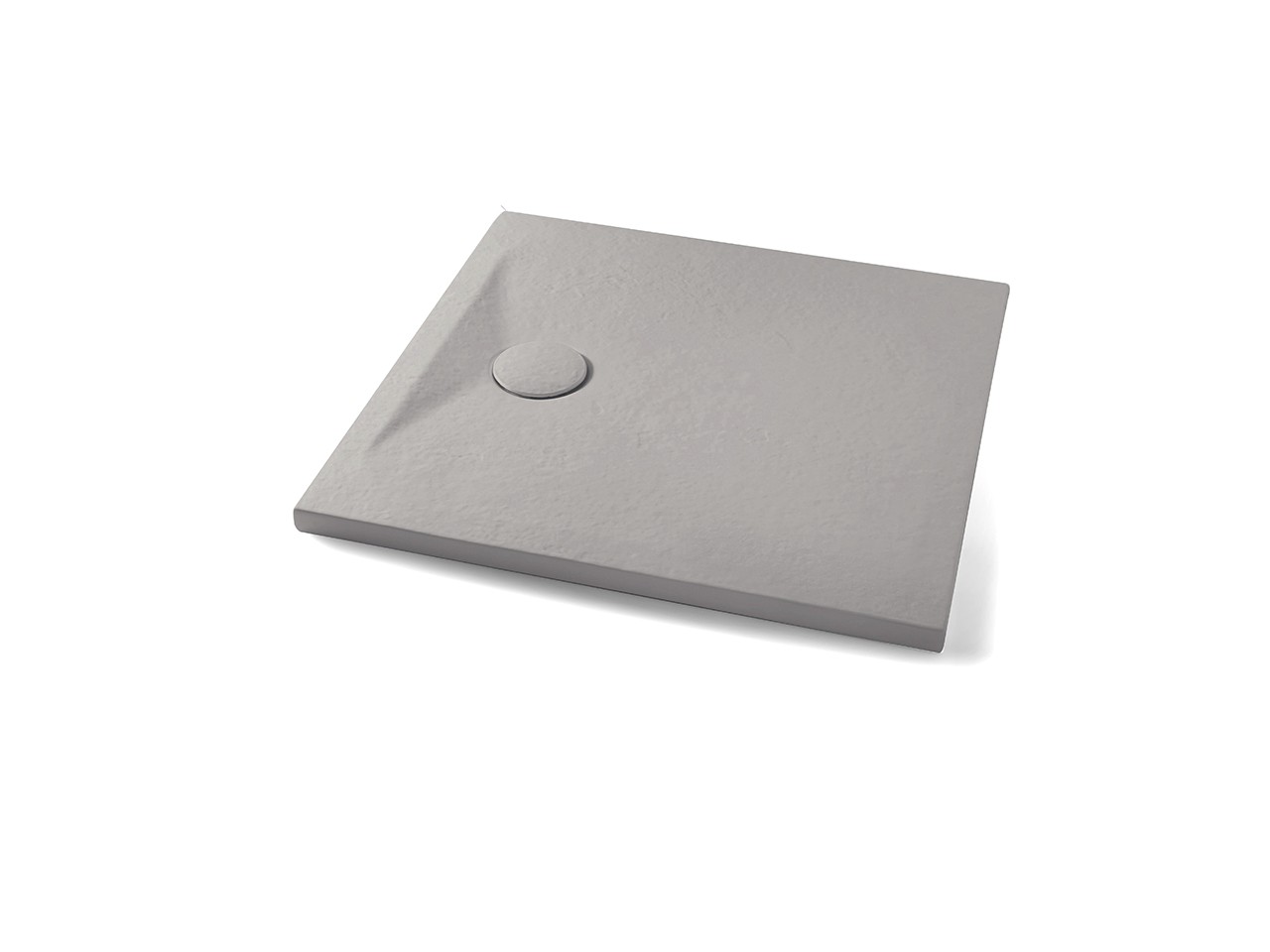 Piatto Doccia Appia Quadrato 80x80 in Ceramica Effetto Pietra Grigio Opaco-71734