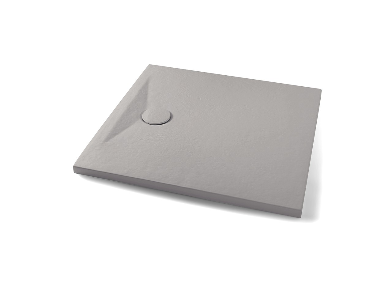 Piatto Doccia Appia Quadrato 90x90 in Ceramica Effetto Pietra Grigio Opaco-71736