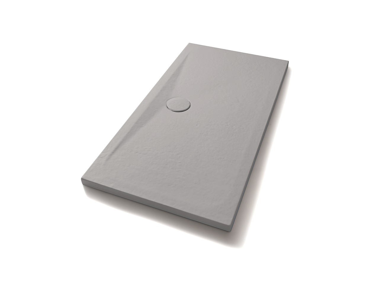 Piatto Doccia Appia Rettangolare 140x70 in Ceramica Effetto Pietra Grigio Opaco-71741