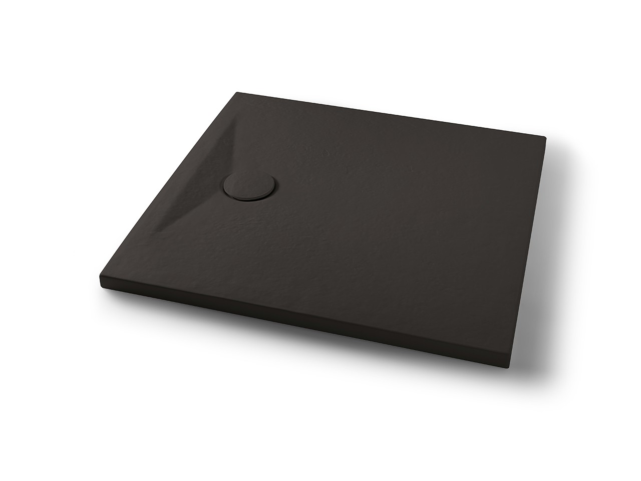 Piatto Doccia Appia Quadrato 90x90 in Ceramica Effetto Pietra Grafite Opaco-71746