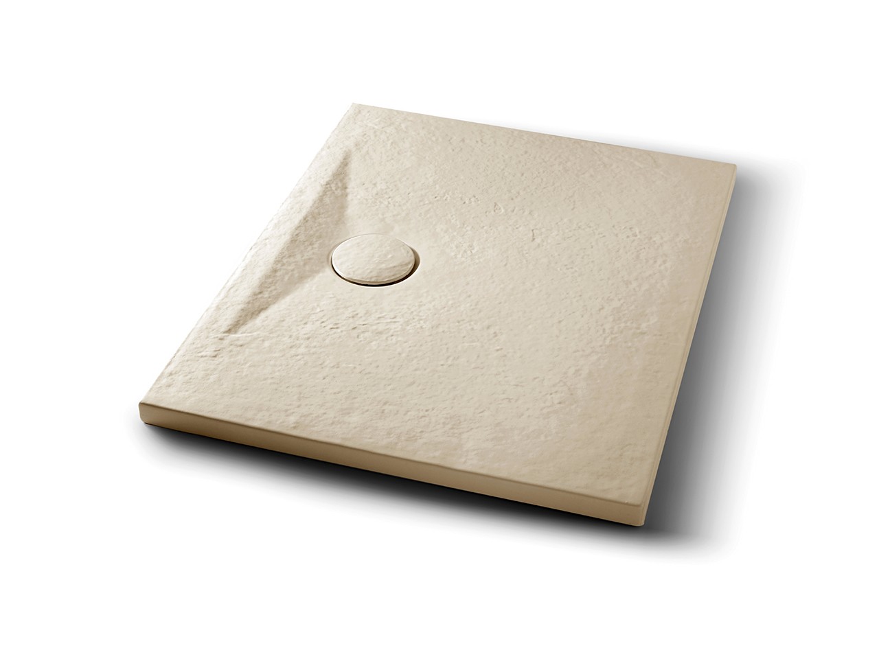 Piatto Doccia Appia Rettangolare 90x70 in Ceramica Effetto Pietra Beige Opaco-71755