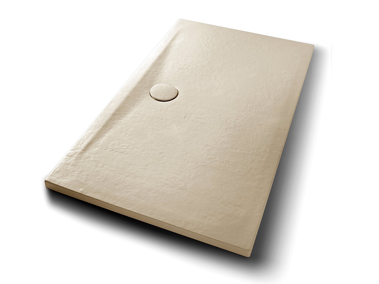 Piatto Doccia Appia Rettangolare 140x80 in Ceramica Effetto Pietra Beige Opaco-71762