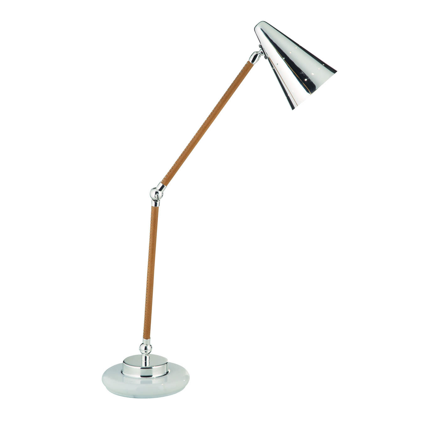 Lampada da tavolo Nancy in marmo e pelle di Michele Bönan