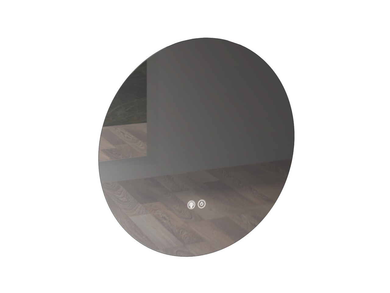 Specchio LED ATLAS Ø104 retroilluminato a filo lucido-75578