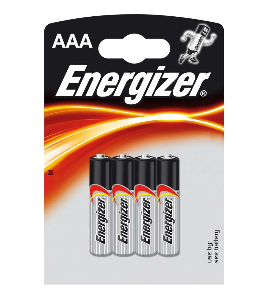 Energizer Pile Alcaline AAA - Blister da 4 - Classic E92 LR03
