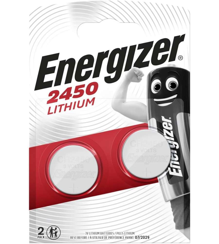 Energizer 2 Batterie al litio CR2450 3V