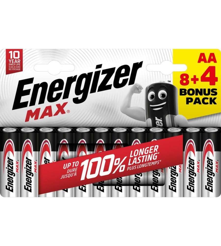 Energizer Batterie 8+4 ministilo AA Max 1,5V