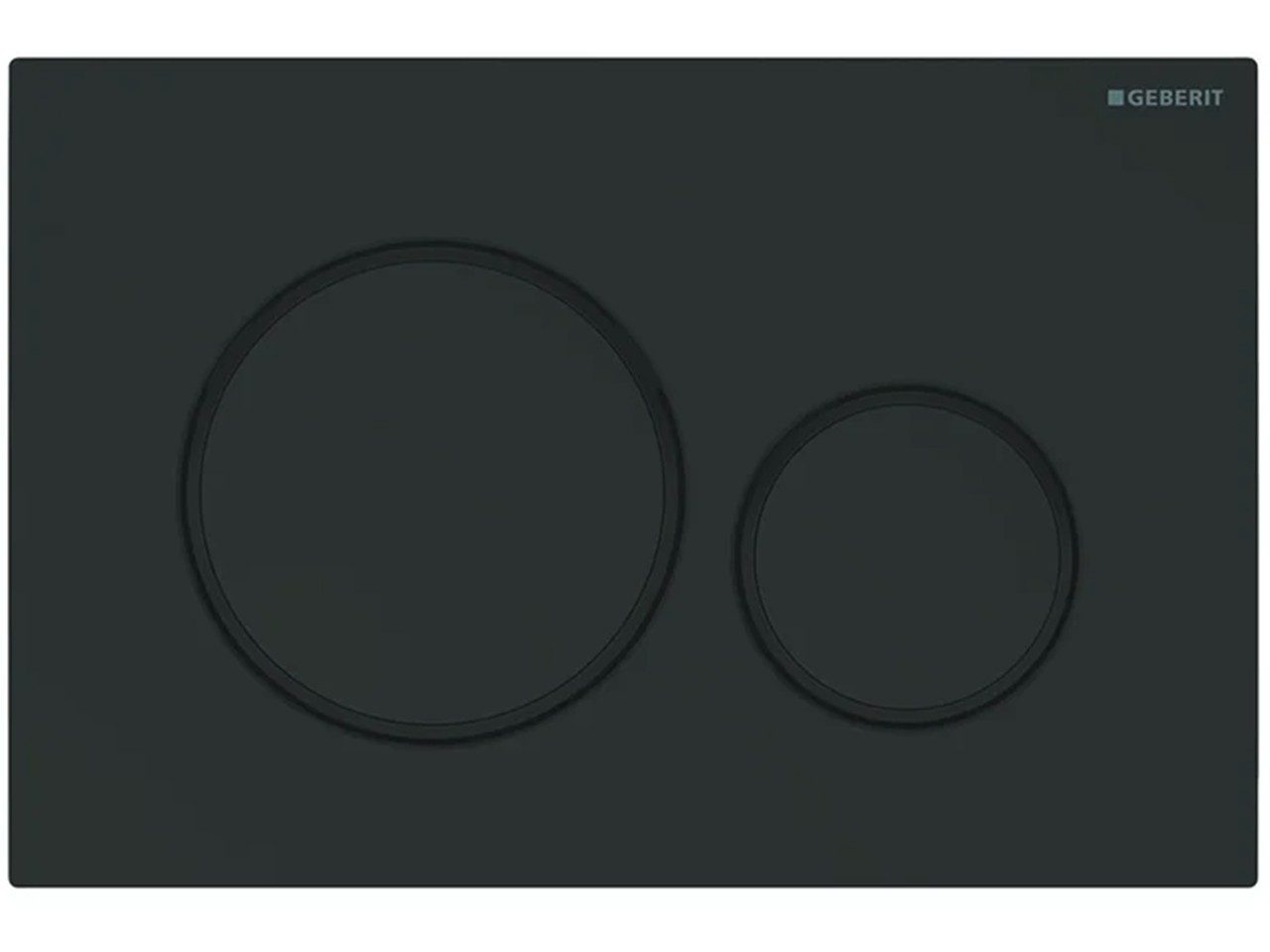 Placca Wc Geberit Sigma20 2 Pulsanti Nero Lucido-76807