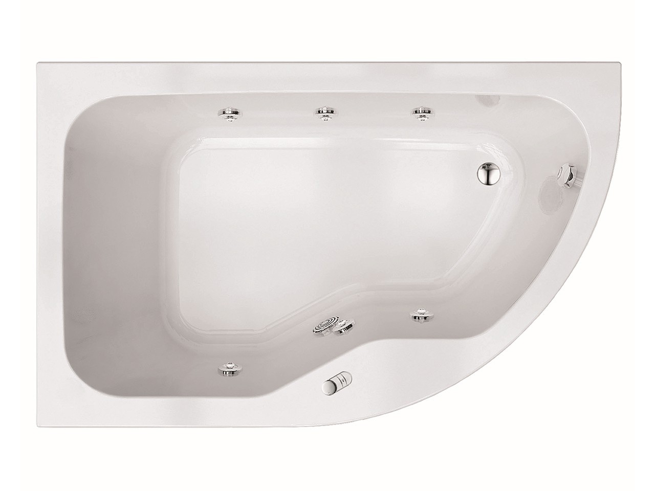 Vasca Idromassaggio Joy 160X100 Pannello Angolare Versione Sinistra-76947