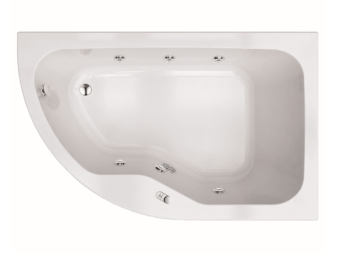 Vasca Idromassaggio Joy 160X100 Pannello Angolare Versione Destra-76948