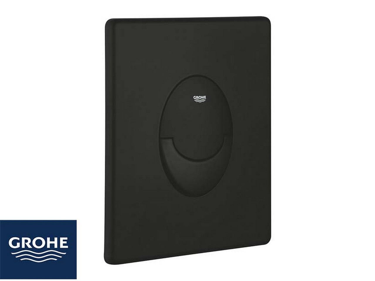 Placca Wc Grohe® Start 2 Pulsanti Nero Opaco-77080