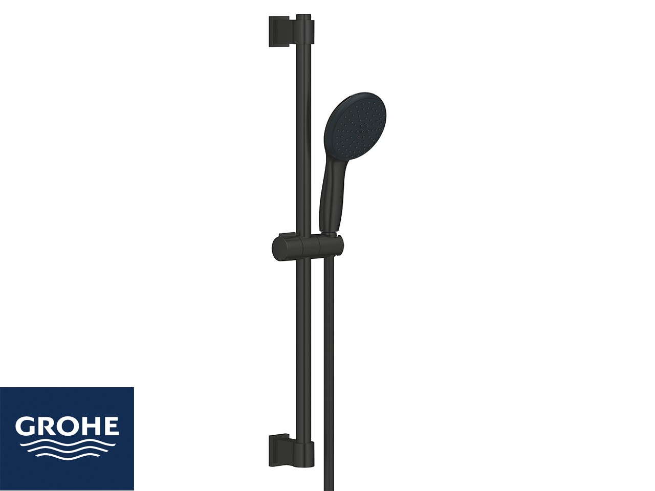 Saliscendi Doccia Grohe® Vitalio Start 110 con Doccetta 2 Getti Nero Opaco-77646