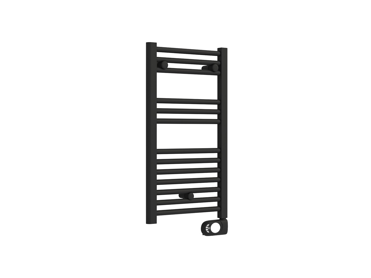 Termoarredo Scaldasalviette Evo Edelweiss 40xH72 cm Nero Opaco-77752