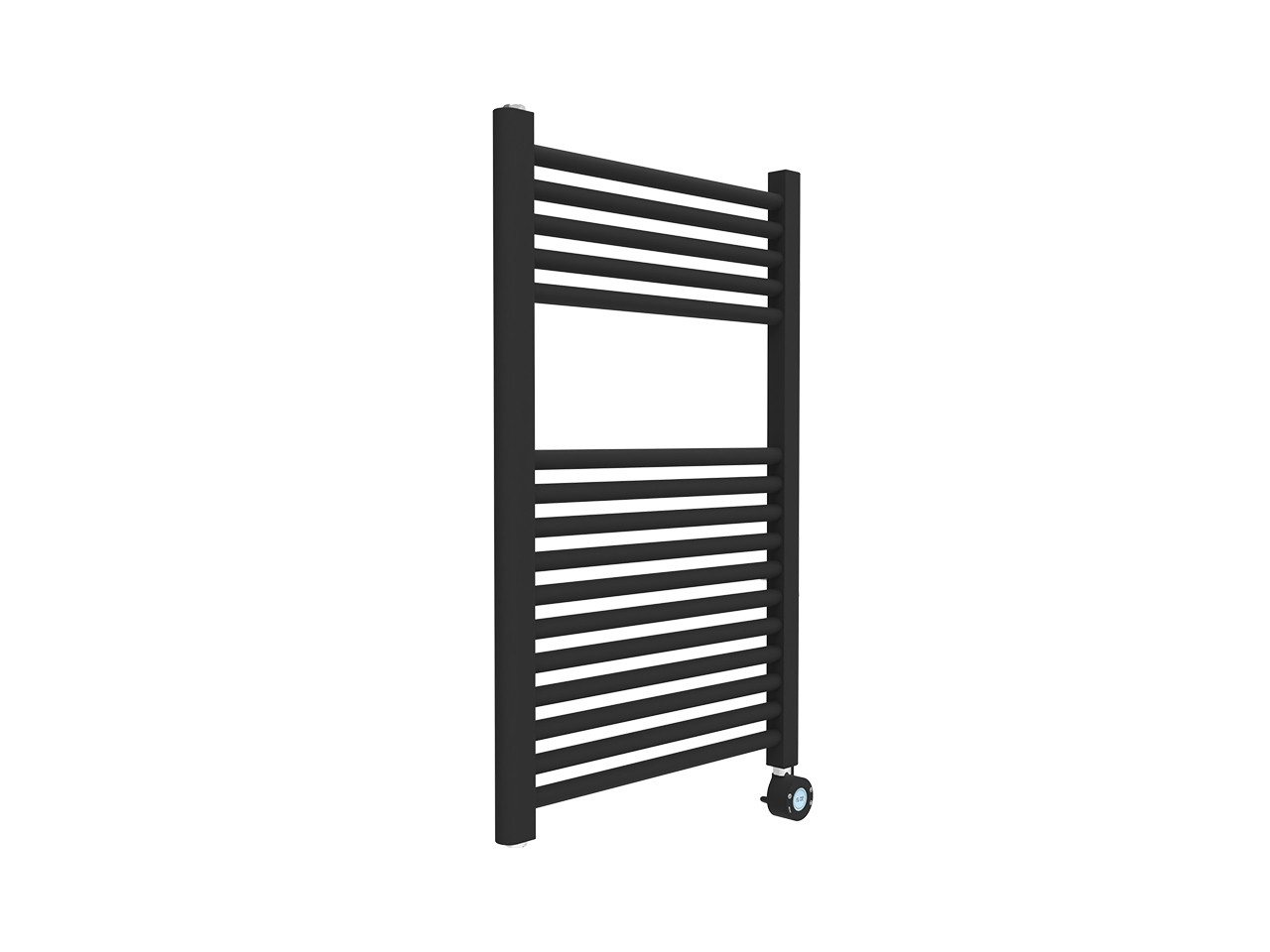 Termoarredo Scaldasalviette Elettrico Rock L50xH77 Nero Opaco-79373