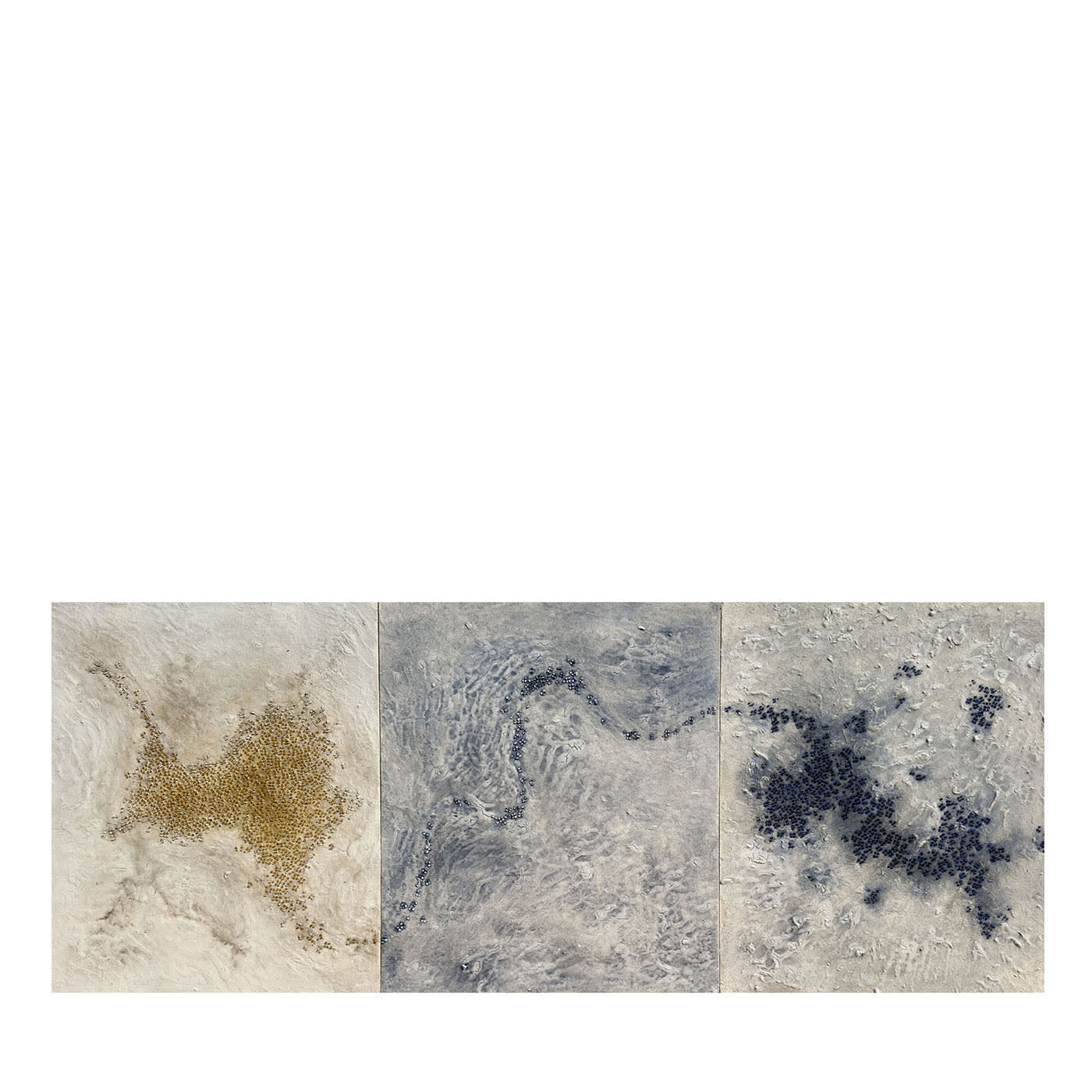 Trittico Materico Evoluzione in Resina