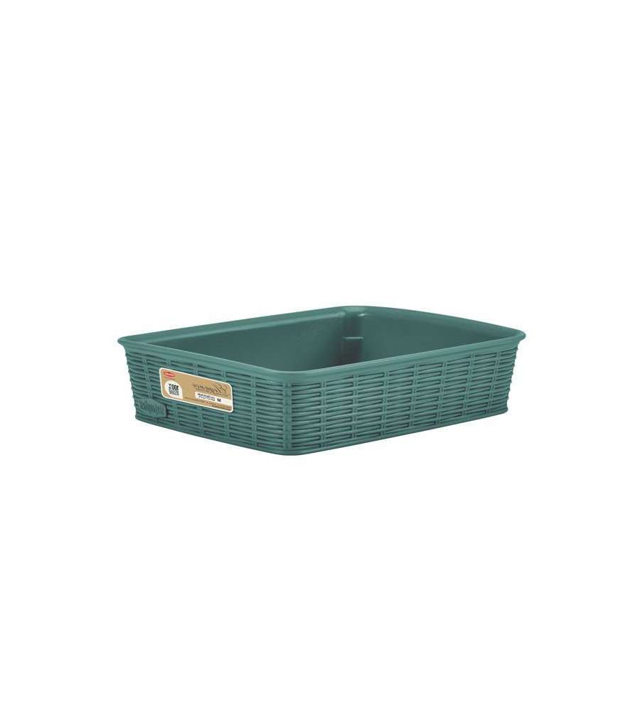 Cestino Elegance Green Cm 25X19 H 6 Stefanplast