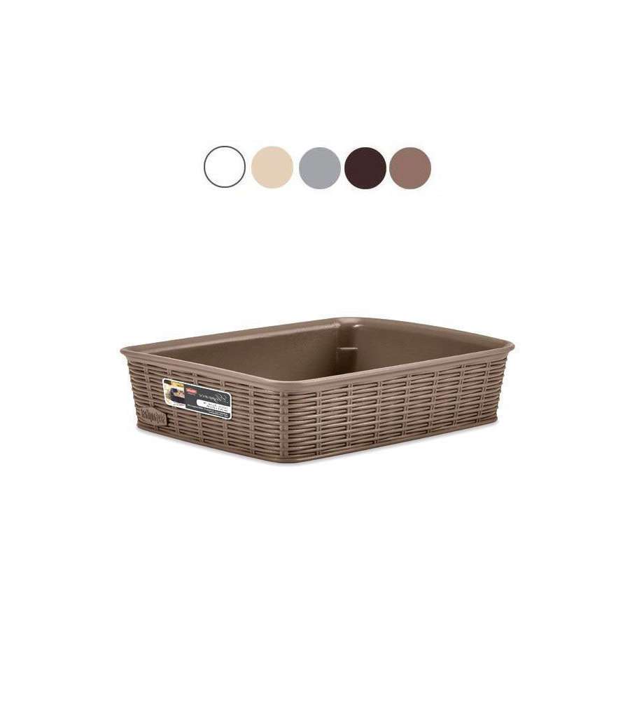 Cestino Elegance Cashmere Cm 36X26 H 6 Stefanplast