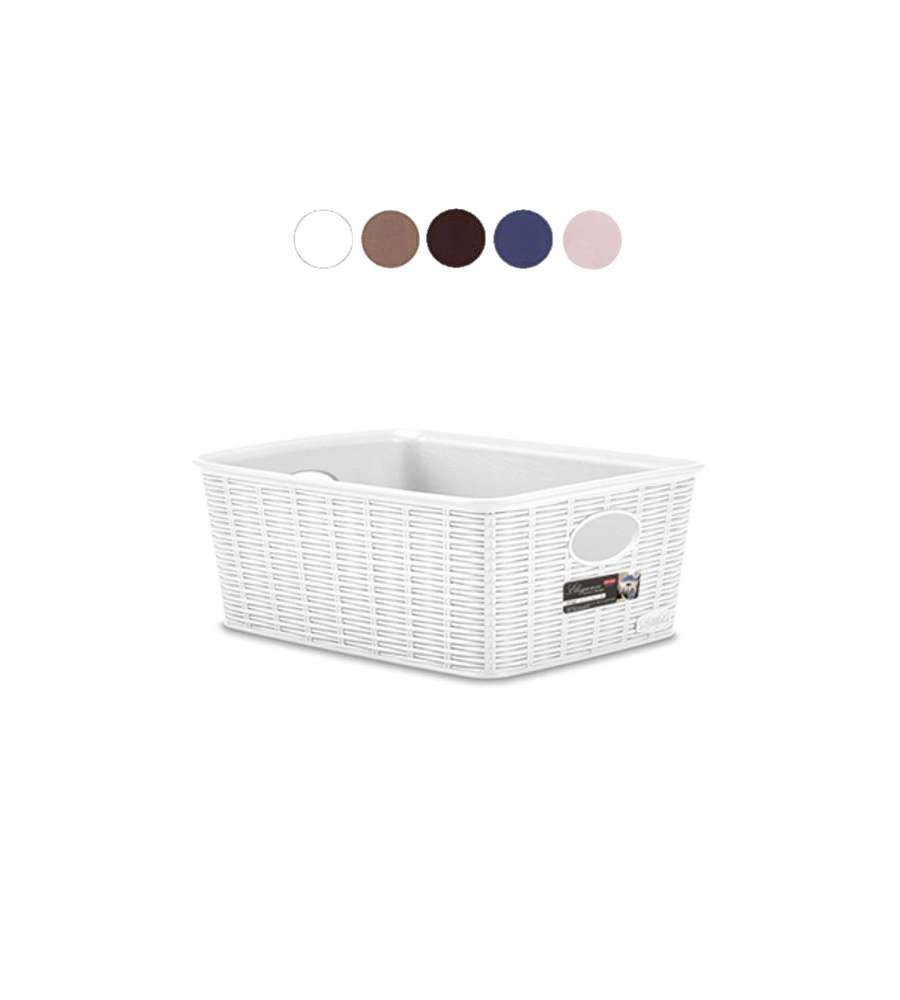 Cestino Elegance Bianco    36X29 H 13 Stefanpl