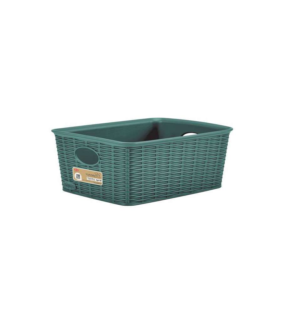Cestino Elegance High Green Cm 36X29 H 13 Stefanplast